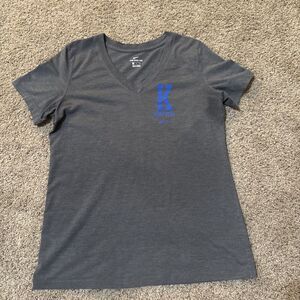 Nike University Of Kentucky Wildcats V Neck Medium Women's T Shirt Kentucky Gray